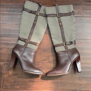 Tommy Hilfiger tall brown boots